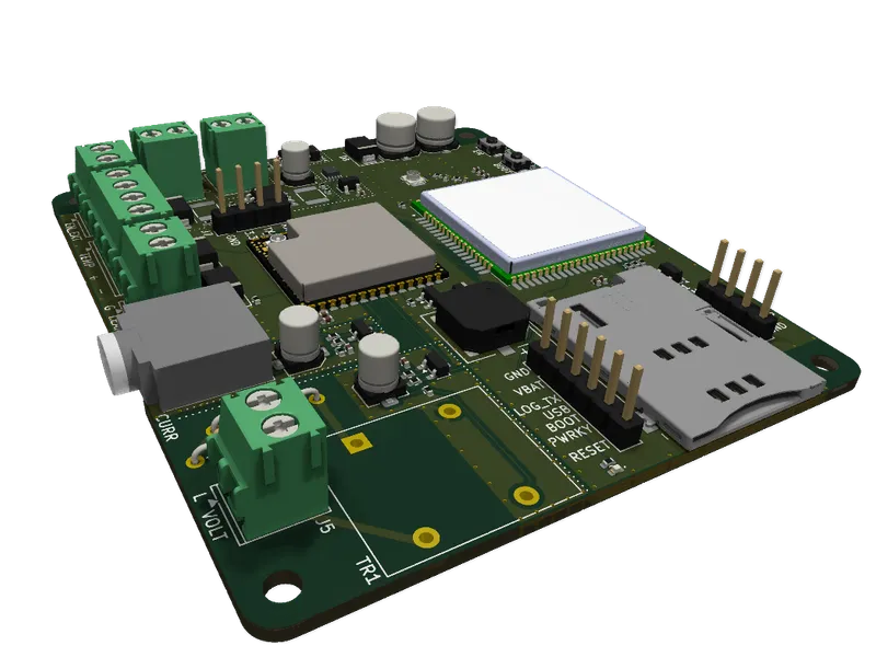 Custom designed PCB